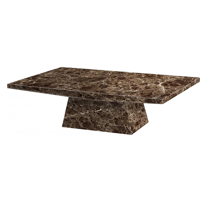 Senegal Marble Coffee Table With Lacquer Finish